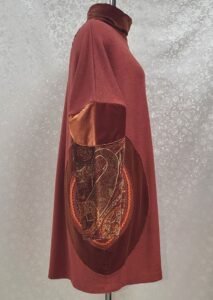 rankų darbo tunika mandala siuvimo paslaugos irmada